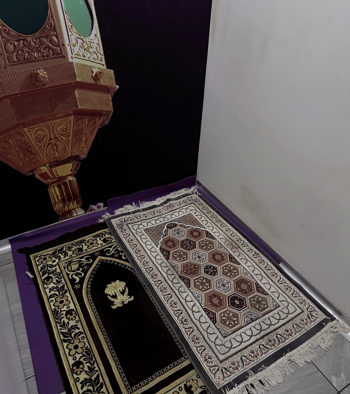 Prayer space available for customers